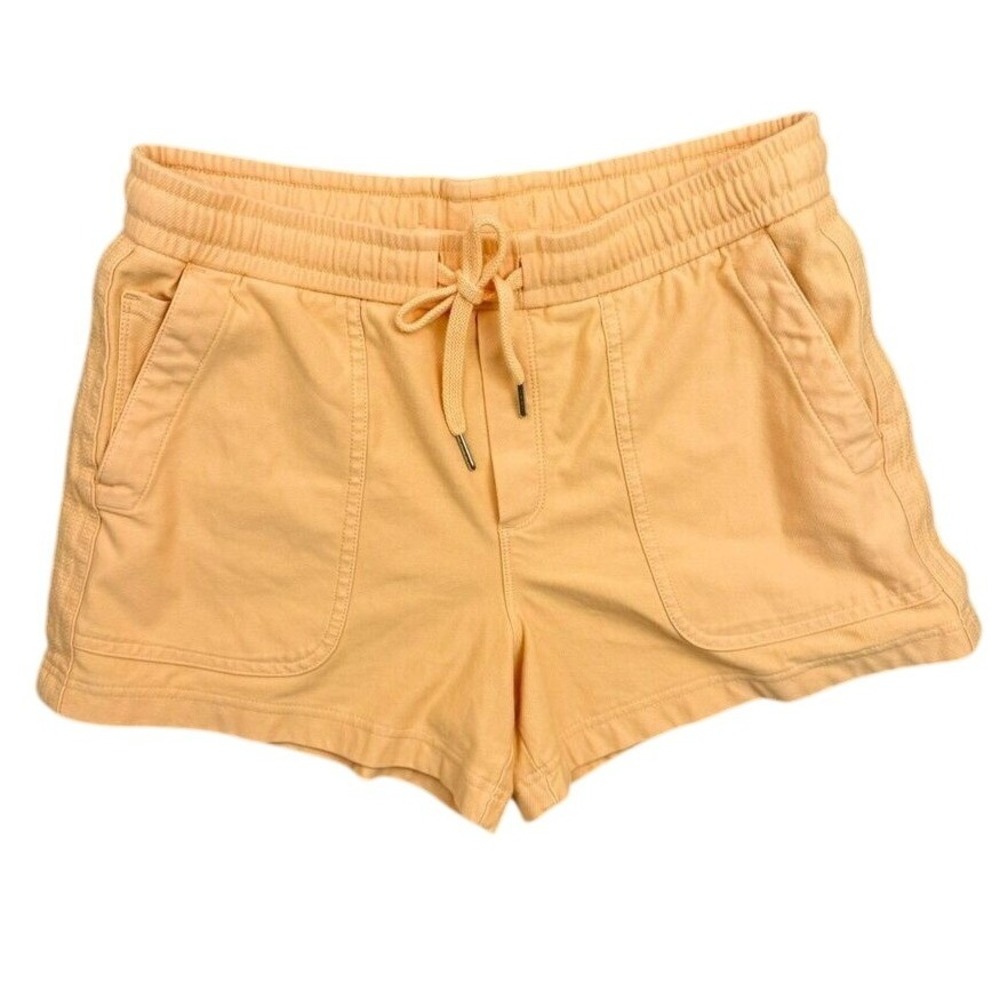 Athleta Farallon Stretch Cotton Shorts Peach S